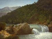 Jean-Joseph-Xavier Bidauld View of the Cascade of the Gorge near Allevard oil painting artist